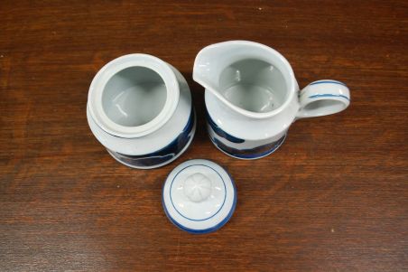 (n-6334/5) Villeroy & Boch Blue Cloud, koorekann ja suhkrutoos