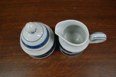 (n-6334/5) Villeroy & Boch Blue Cloud, koorekann ja suhkrutoos