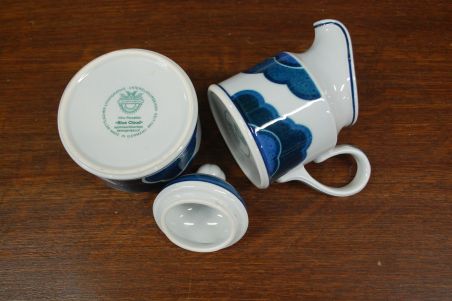 (n-6334/5) Villeroy & Boch Blue Cloud, koorekann ja suhkrutoos