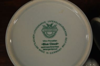 (n-6334/5) Villeroy & Boch Blue Cloud, koorekann ja suhkrutoos