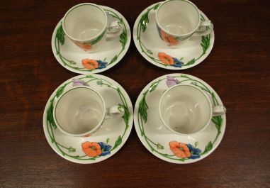 (n-6305/16) Villeroy & Boch Amapola kohvitassid-taldrikud, 4tk