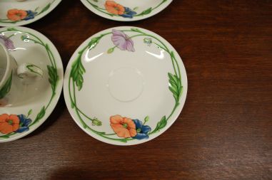 (n-6305/16) Villeroy & Boch Amapola kohvitassid-taldrikud, 4tk