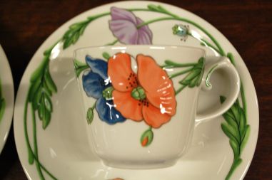 (n-6305/16) Villeroy & Boch Amapola kohvitassid-taldrikud, 4tk