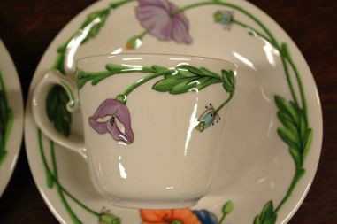 (n-6305/16) Villeroy & Boch Amapola kohvitassid-taldrikud, 4tk