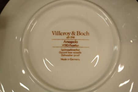 (n-6305/16) Villeroy & Boch Amapola kohvitassid-taldrikud, 4tk