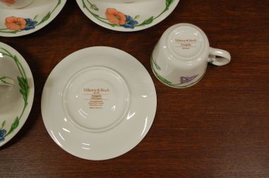 (n-6305/16) Villeroy & Boch Amapola kohvitassid-taldrikud, 4tk