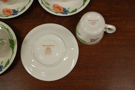 (n-6305/16) Villeroy & Boch Amapola kohvitassid-taldrikud, 4tk