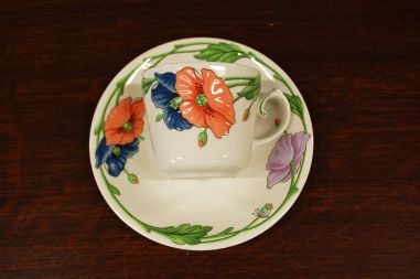 (n-6305/19) Villeroy & Boch Amapola suur kohvitass-taldrik