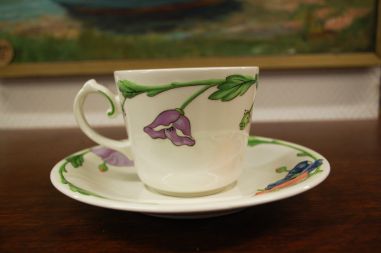 (n-6305/19) Villeroy & Boch Amapola suur kohvitass-taldrik