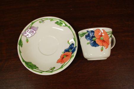 (n-6305/19) Villeroy & Boch Amapola suur kohvitass-taldrik