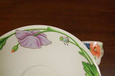 (n-6305/19) Villeroy & Boch Amapola suur kohvitass-taldrik