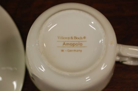 (n-6305/19) Villeroy & Boch Amapola suur kohvitass-taldrik