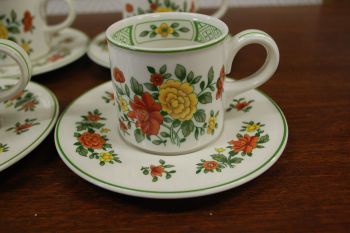 (n-6355/2) Villeroy & Boch, Summerday kohvitassid-taldrikud, 4tk 2