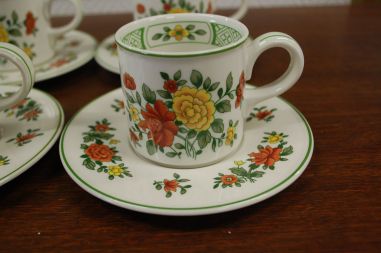 (n-6355/2) Villeroy & Boch, Summerday kohvitassid-taldrikud, 4tk