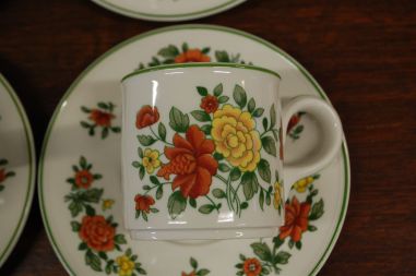 (n-6355/2) Villeroy & Boch, Summerday kohvitassid-taldrikud, 4tk