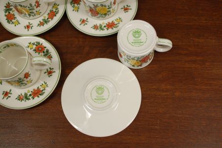 (n-6355/2) Villeroy & Boch, Summerday kohvitassid-taldrikud, 4tk