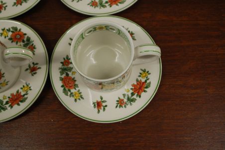 (n-6355/3) Villeroy & Boch, Summerday kohvitassid-taldrikud, 3tk