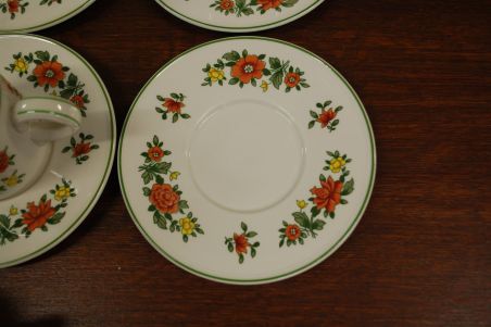 (n-6355/3) Villeroy & Boch, Summerday kohvitassid-taldrikud, 3tk