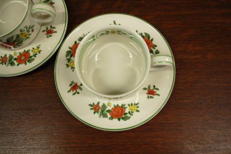 (n-6355/7) Villeroy & Boch, Summerday kohvitassid-taldrikud, 2tk