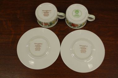 (n-6355/7) Villeroy & Boch, Summerday kohvitassid-taldrikud, 2tk