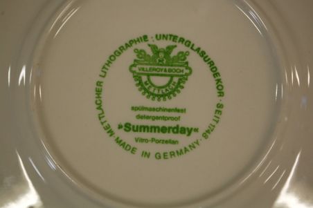 (n-6355/8) Villeroy & Boch, Summerday koogitaldrikud, 7tk
