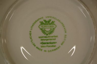 (n-6360/5) Villeroy & Boch Geranium kohvitassid-taldrikud, 7tk