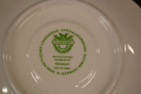 (n-6360/12) Villeroy & Boch Geranium taldrikud, 5tk