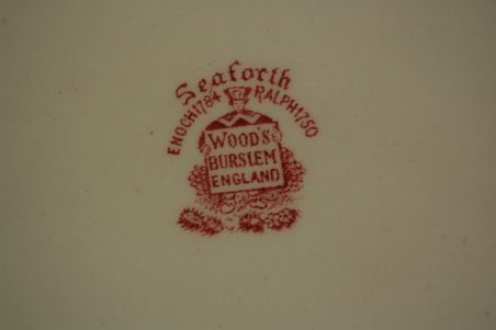 (n-6386)  Woods Burslem, Seaforth Enoch 1784, ovaalne vaagen