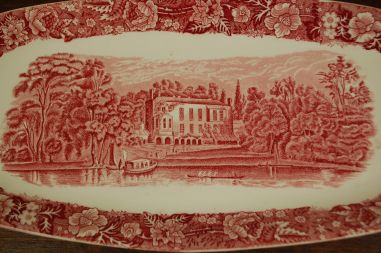 (n-6388) Palissy Pottery, Thames River Scenes "twickenham" vaagen