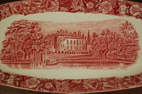 (n-6388) Palissy Pottery, Thames River Scenes "twickenham" vaagen