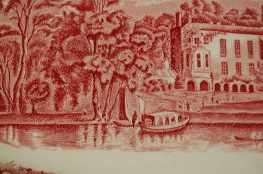 (n-6388) Palissy Pottery, Thames River Scenes "twickenham" vaagen