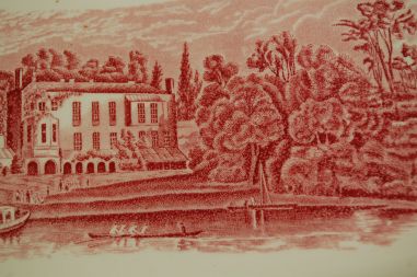 (n-6388) Palissy Pottery, Thames River Scenes "twickenham" vaagen