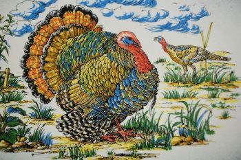 (n-6398) Arm Ceramica, suur kalkunitega vaagen-kauss 2