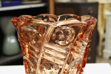 (n-6439) Roosa klaasvaas (n-6439) Roosa klaasvaas