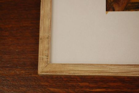 (P-946) Raamitud joonistus "Sadamas", signeeritud