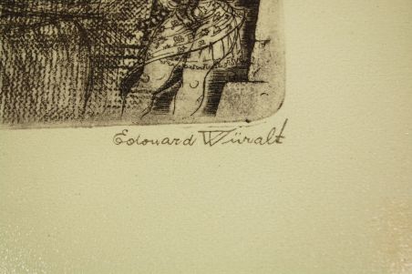 (P-624) Viiralt, trükirepro Suitsetaja. Ofort.1930 (P-624) Viiralt, trükirepro Suitsetaja. Ofort.1930