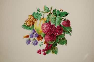 (L-543) Figgjo Flint , Norway, puuviljadega suurem ümar vaagen