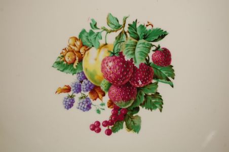 (L-543) Figgjo Flint , Norway, puuviljadega suurem ümar vaagen