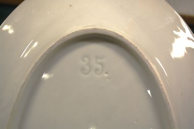 (n-3420) Õlelillemustriga ovaalne vaagen