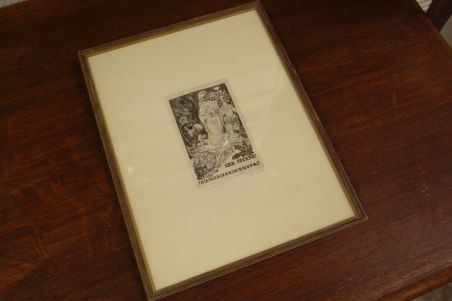 (P-991) Viiralt, trükirepro Ans van der Kuyleni eksliibris