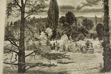 (P-997) Viiralt, trükirepro Maastik Pariisi lähedal