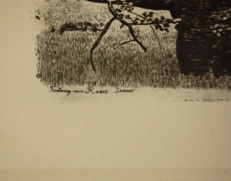 (P-997) Viiralt, trükirepro Maastik Pariisi lähedal