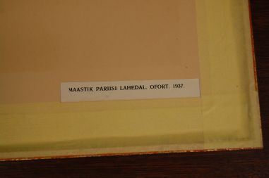 (P-997) Viiralt, trükirepro Maastik Pariisi lähedal