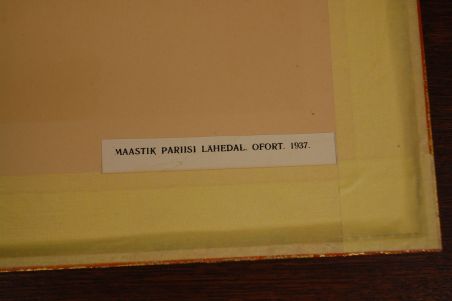 (P-997) Viiralt, trükirepro Maastik Pariisi lähedal