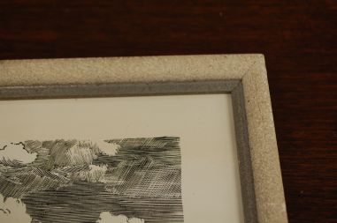 (P-999) Esko Lepp, raamitud graafiline leht Jahid merel