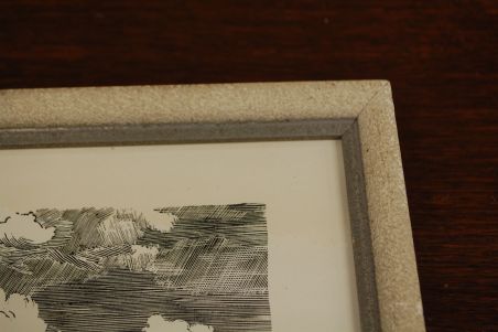 (P-999) Esko Lepp, raamitud graafiline leht Jahid merel