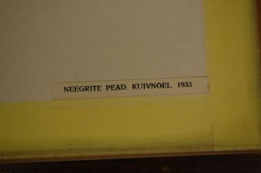 (P-1001) Viiralt, trükirepro Neegrite pead