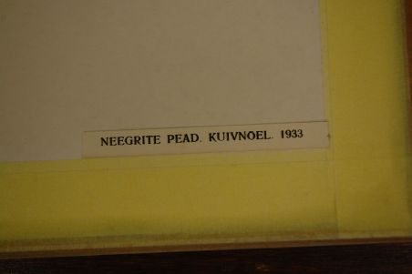 (P-1001) Viiralt, trükirepro Neegrite pead
