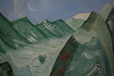 (P-050) Suur õlimaal, signeeritud