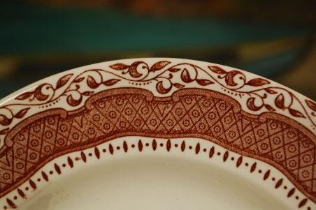 (n-2491/2) English Ironstone, pruunid salatitaldrikud, 8tk